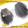 Cheap Lace closure Kinky recto peruano virginal del pelo